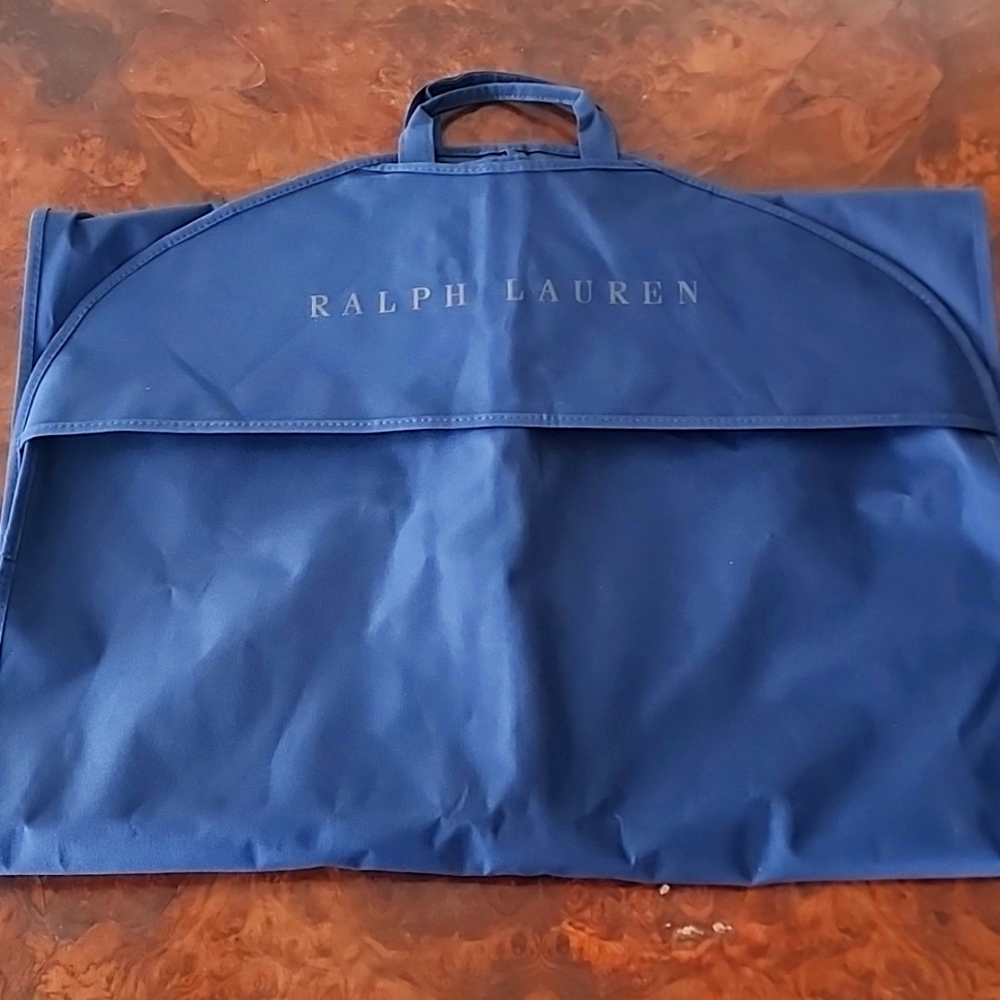 Ralph Lauren Blue Garment Bag with Zipper Closure - 70" x 24"